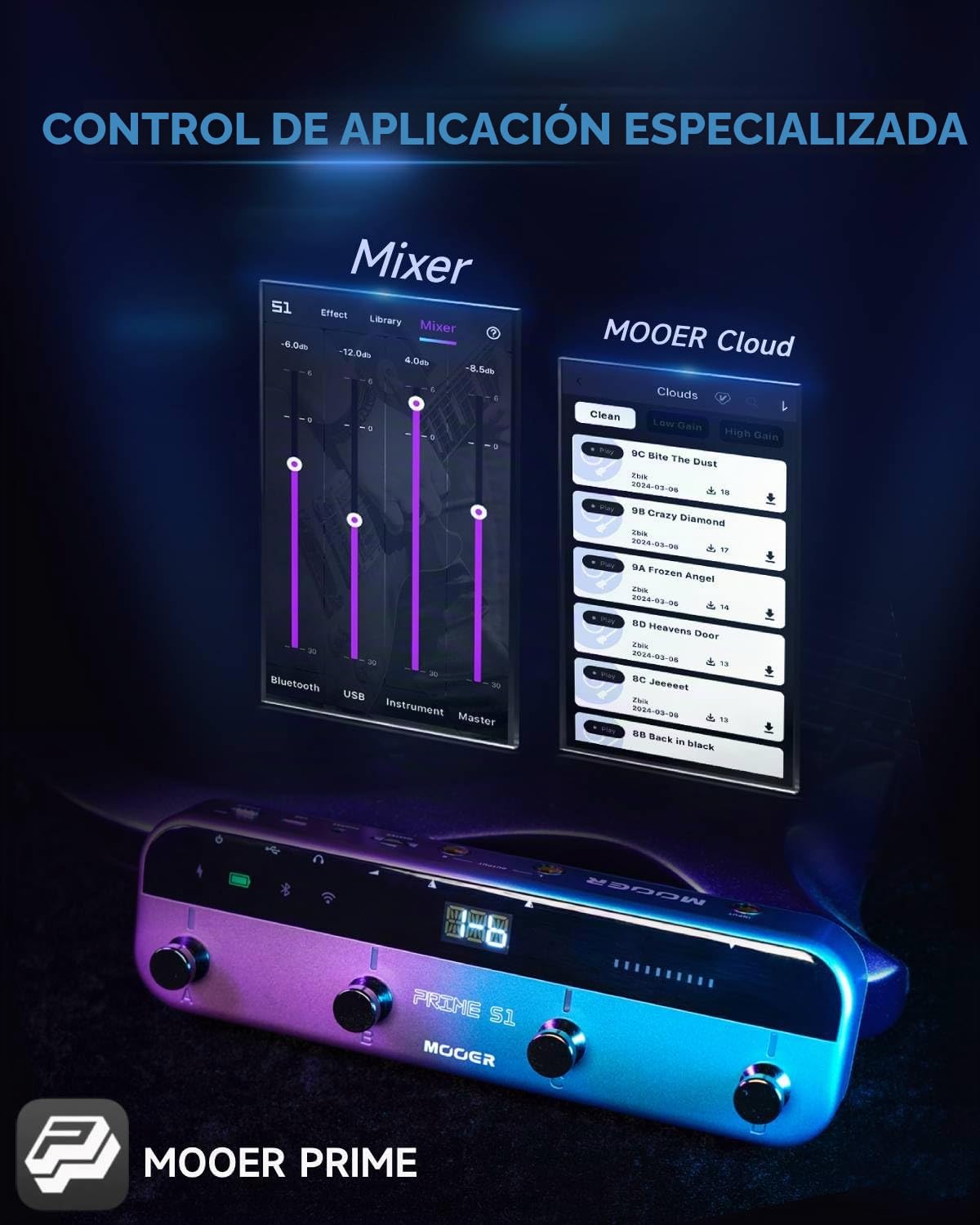 Amazon.com: MOOER Procesador de Multiefectos S1, Pedales de